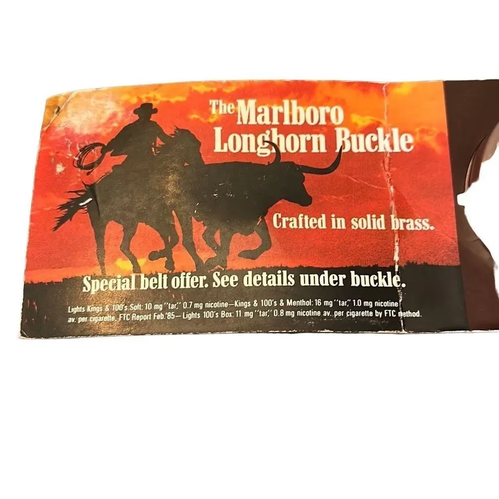 The Marlboro Longhorn Belt Buckle